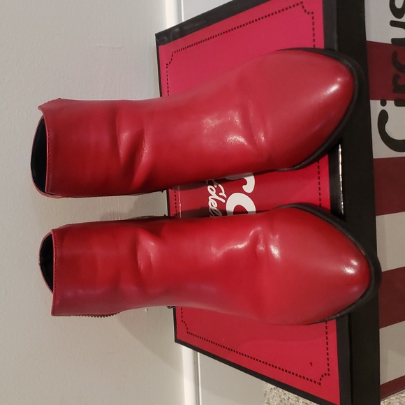 Sam Edelman Highland Boots, Red - Picture 2 of 5